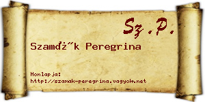 Szamák Peregrina névjegykártya